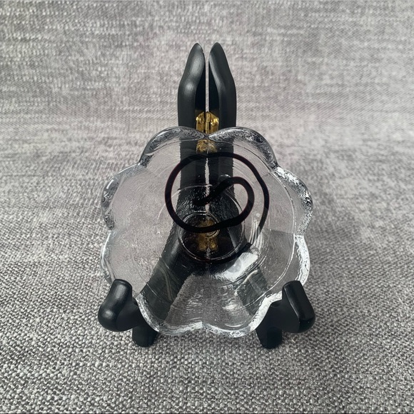 Scalloped Purple Swirl Art Glass Bowl Handmade Artisan Made Textured - Picture 10 of 16